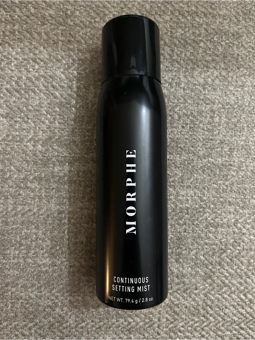 Morphe Continuous Setting Mist – Black Bottle with White Logo 2.8 Oz size